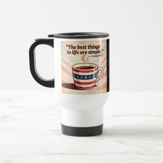 Personalizado Travesía - Copa de bebidas calientes (Izquierda)