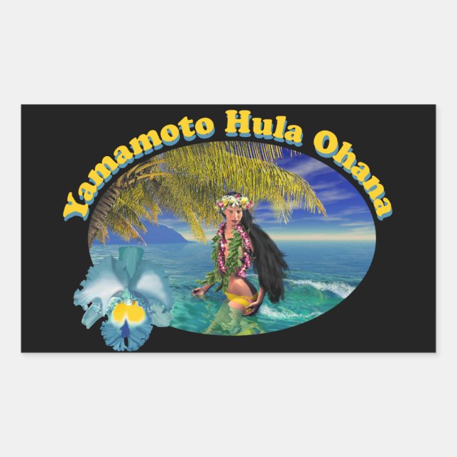 Personalizado Tropical Para Pegatinas De Yamamoto  (Anverso)