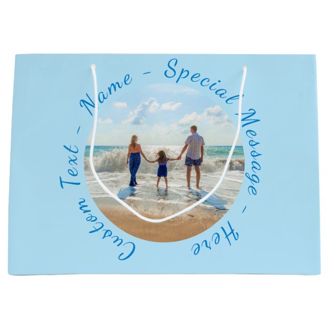 Personalizado tu bolsa de regalo de fotos con nomb (Anverso)