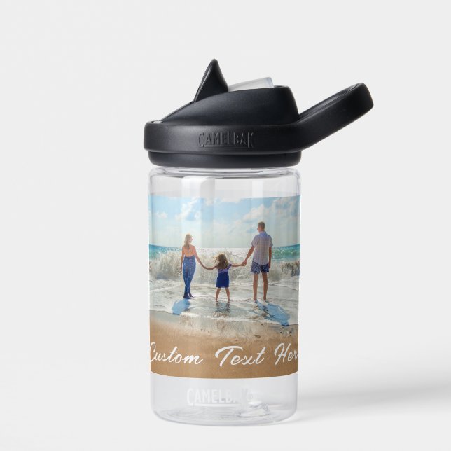 Personalizado Tu Botella De Agua De Texto Fotográf (Izquierdo)