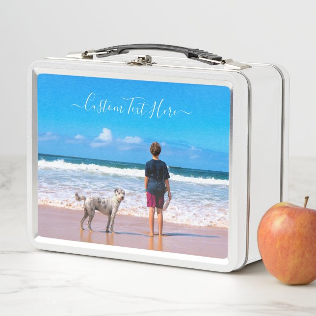 Personalizado Tu foto caja de almuerzo Metalizado  (In situ)
