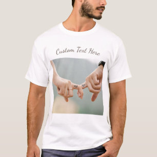 Personalizado Tu foto de amor Regalo de camiseta c