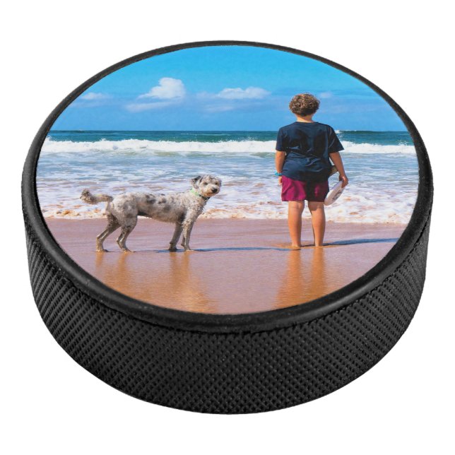 Personalizado tu foto de un disco de hockey person (3/4)