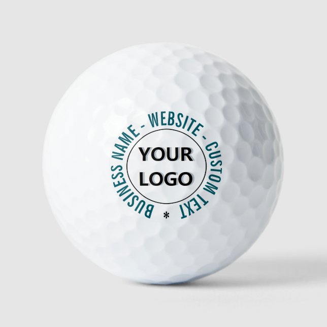 Personalizado Tu Logotipo Texto Bolas de golf prom (Anverso)
