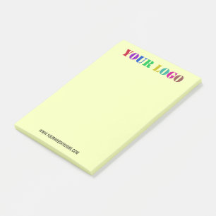 Personalizado Tu Logotipo Texto Notas Post-it® Ele