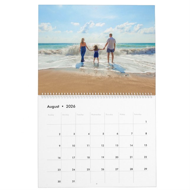 Personalizado tu regalo de calendario fotográfico  (Aug 2026)