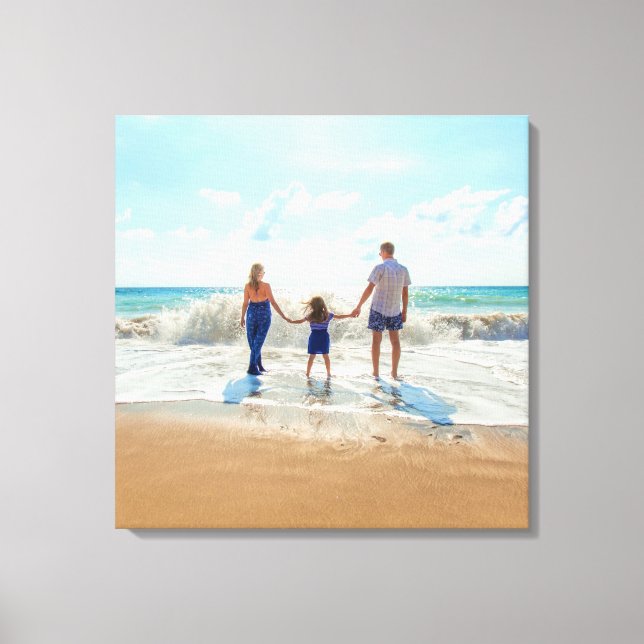 Personalizado Tu regalo de impresión de lienzo fot (Anverso)