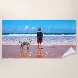 Personalizado Tu regalo de toallas de Beaxh con fo