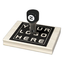 Personalizado Tu sello de goma de logotipo comerci