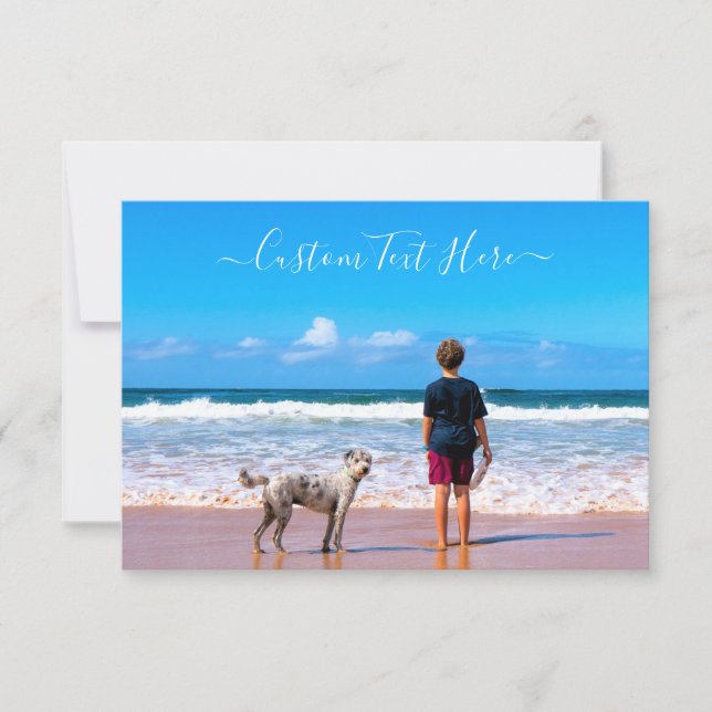 Personalizado tu tarjeta de nota de foto favorita  (Anverso)