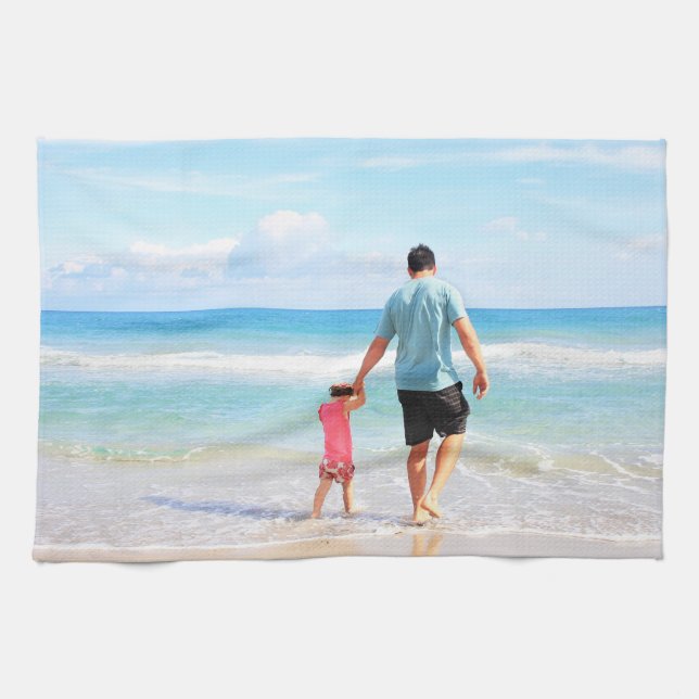 Personalizado Tu toalla favorita de cocina fotográ (Horizontal)