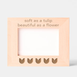 Personalizado Tulip Flowers láser Marco de imagen 