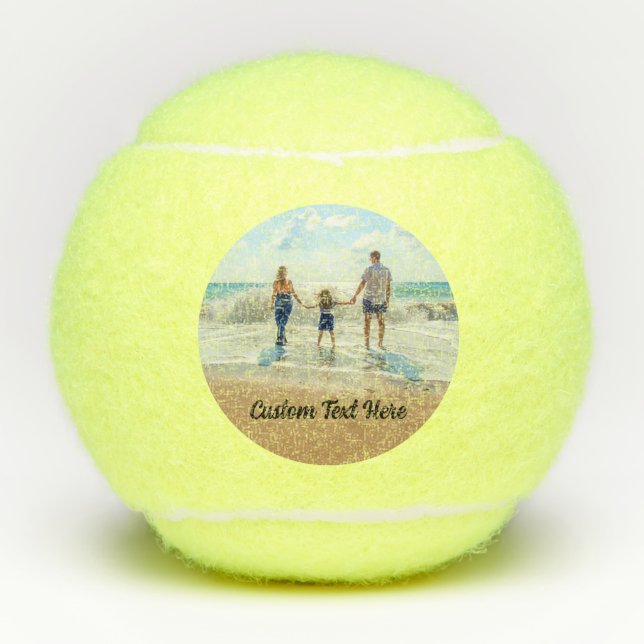 Personalizado tus bolas de tenis fotográficas con  (Anverso)