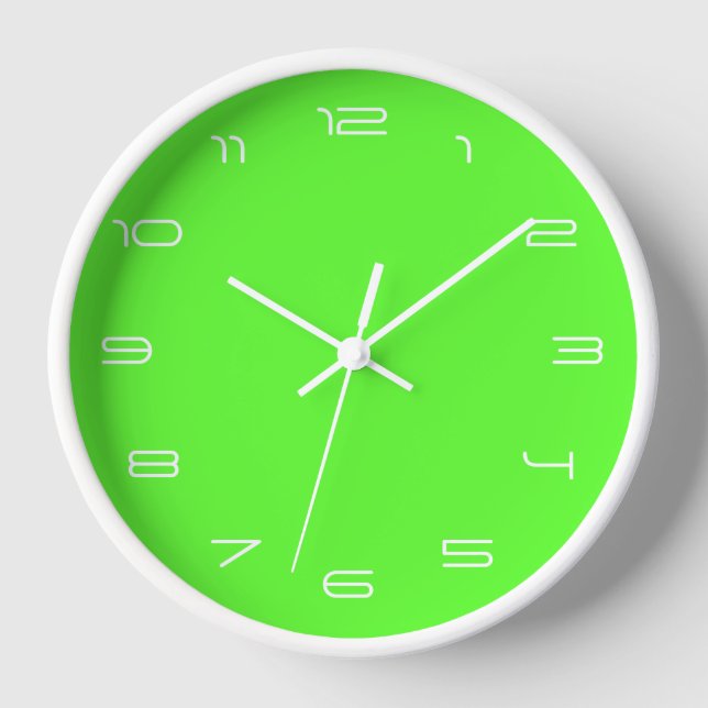 Personalizado Tus Números De Colores Fuente Reloj  (Anverso)