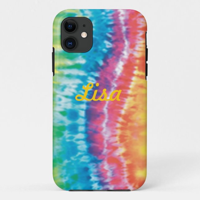 Personalizado Tye Dye iPhone 5 Funda (Reverso)