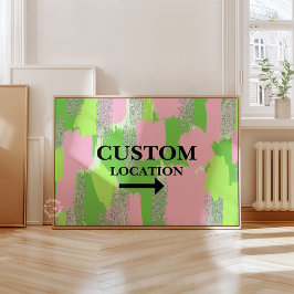 Personalizado Ubicación Rótulo Decoración Dormitor