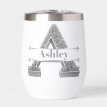 Personalizado Un Monograma De Plata Inicial Su Nom