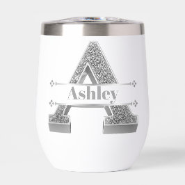 Personalizado Un Monograma De Plata Inicial Su Nom