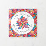 Personalizado único foto tarjetas Hanukkah rosadas<br><div class="desc">Envíe cálidos deseos de vacaciones a amigos y familia con estas tarjetas de Hanukkah festivas. Con un patrón de acuarela único de Poinsettia y el saludo hebreo 'Chag Sameach', estas tarjetas ofrecen una hermosa mezcla de tradición y estilo. Personalice las fotos y el texto del personalizado utilizando los campos de...</div>