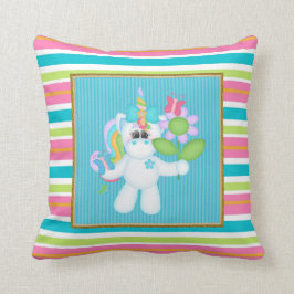 Personalizado unicornio habitación tirar almohada