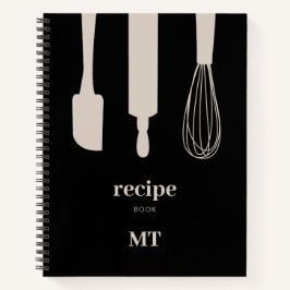 Personalizado Utensilios de cocina monograma libro