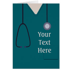 Personalizado Verde azulado Médica de enfermería