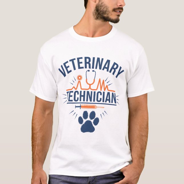 Personalizado Vet Tech Gifts | Camisetas y Poder V (Anverso)