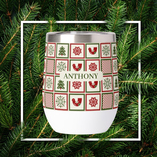 Personalizado Vintage de patrón de navidades (Subido por el creador)