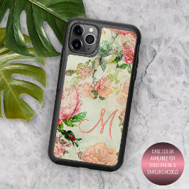 Personalizado vintage floral personalizado rosa po