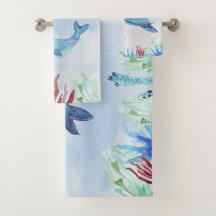 Personalizado Watercolor Ocean Animal