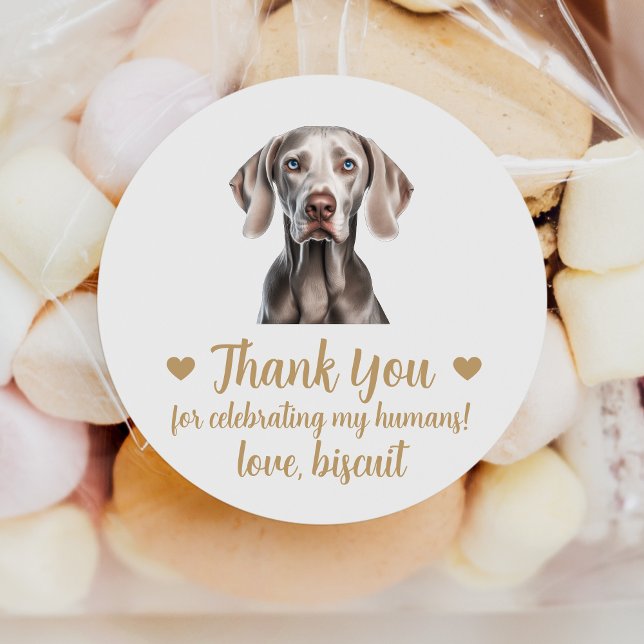 Personalizado Weimaraner Boda de perro Pegatinas a (Subido por el creador)