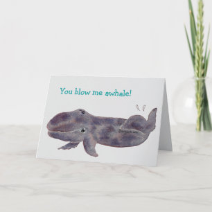 Personalizado Whale Baby Tarjeta de agradecimiento