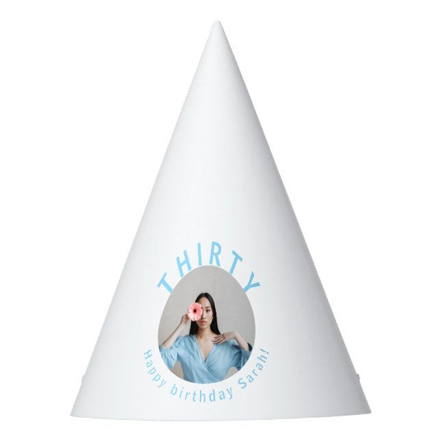 Personalizado White 30 Fiesta Gorra (Anverso)