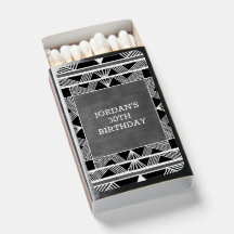 Personalizado Wood Modern Masculine Gris Cumpleaño