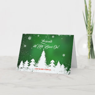 Personalizado y verde Navidad Vasco Navidad saluda