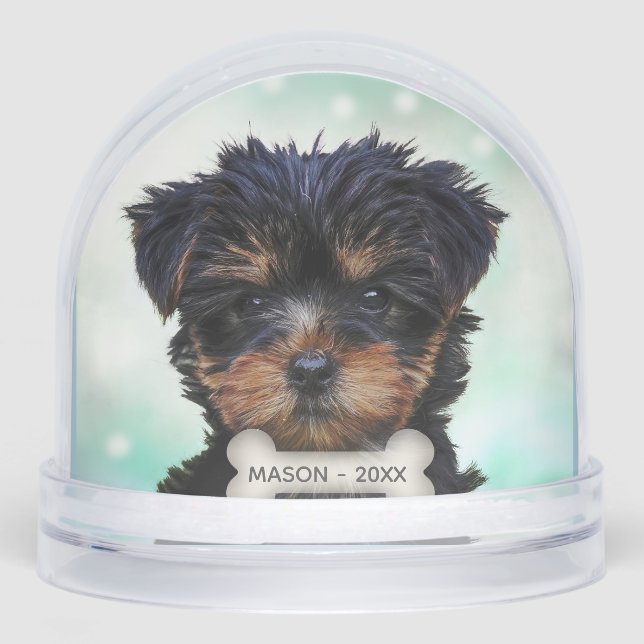 Personalizado Yorkshire Terrier Puppy Dog Foto (Anverso)