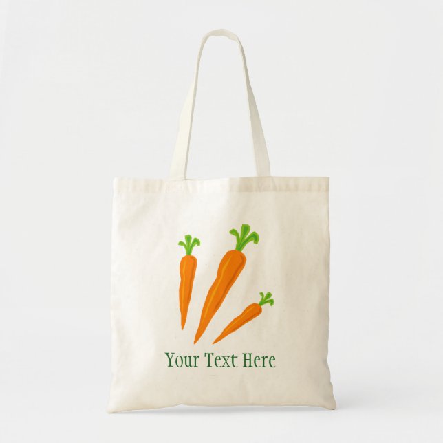 Personalizado zanahoria verduras compra bolsa de t (Frente)