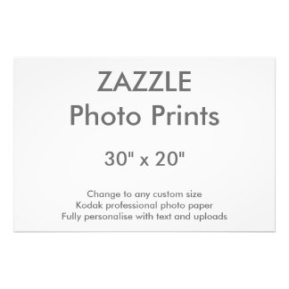 Personalizado Zazzle de 30" x 20" Foto impresa a 7