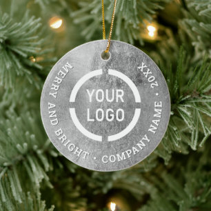 Personalizados de plata falsa adornos de negocios