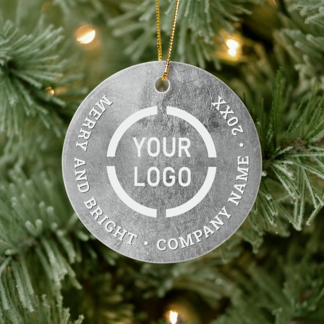 Personalizados de plata falsa adornos de negocios  (Árbol)