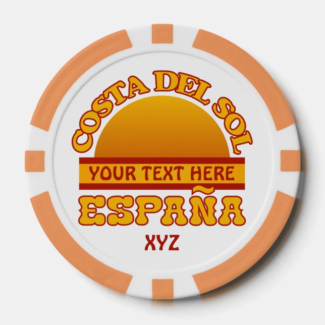 Personalizados de póquer de Costa del Sol (Anverso)