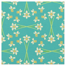 Personalizados de primavera en tela de patrón Verd