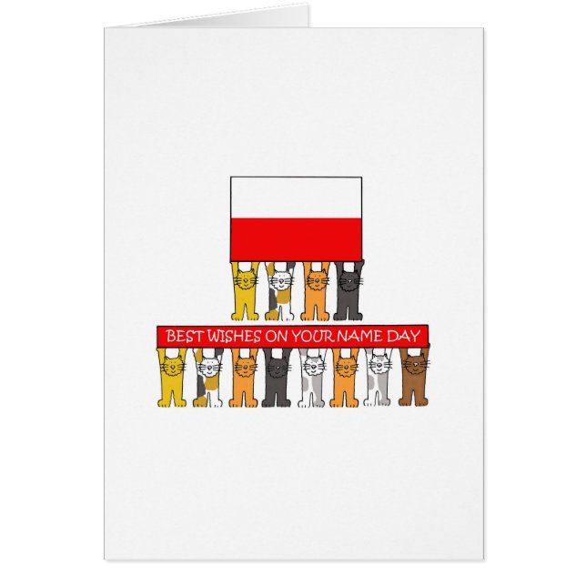 Personalizados del día del nombre polaco (Frente)