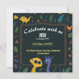 Personalizados dinosaurios 1ª invitación de cumple