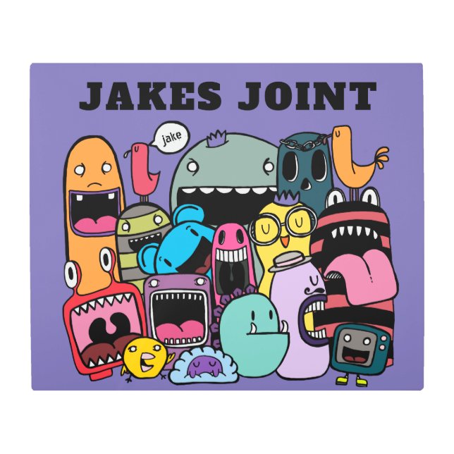 Personalizados divertidos chicos habitación arte p (Anverso)