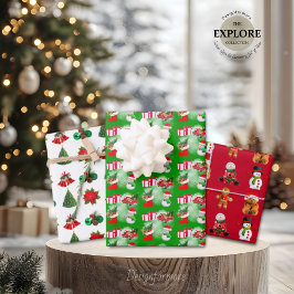 Personalizados encantadores envolviendo papel plan