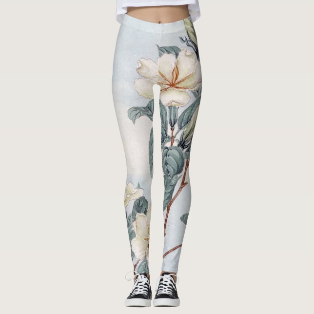 Personalizados Leggings FLOWERS JAPONESES (Anverso)