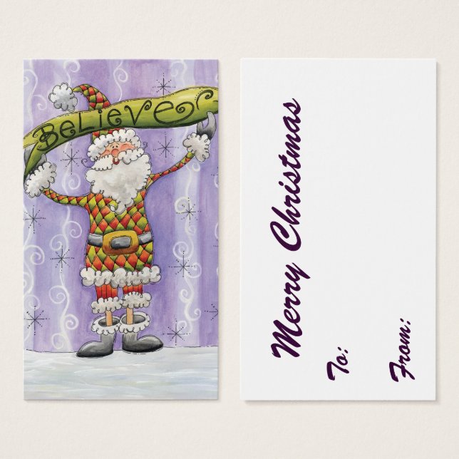 Personalizados Navidades, creo en Santa Claus (Anverso y reverso)