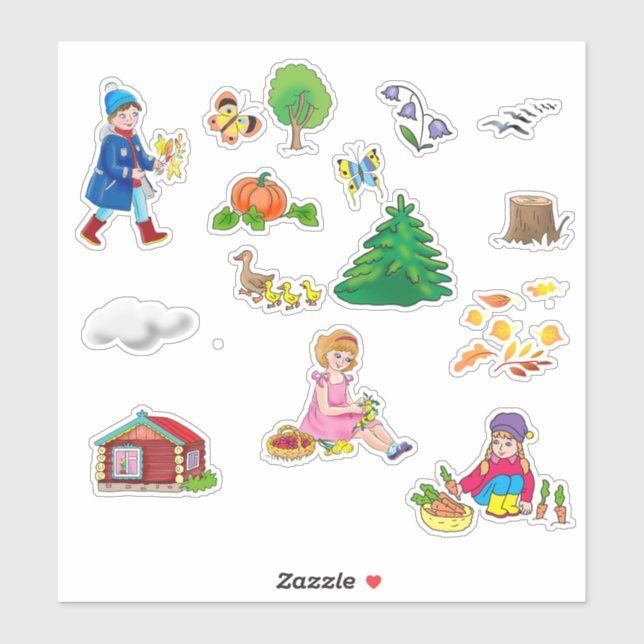 Personalizados planificadores pegatinas para niños (Hoja)