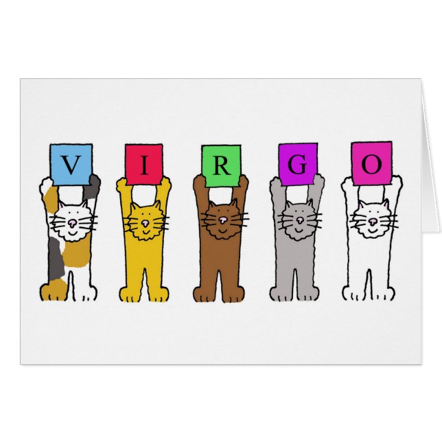 Personalizados Virgo Zodiac Gatos (Anverso (Horizontal))